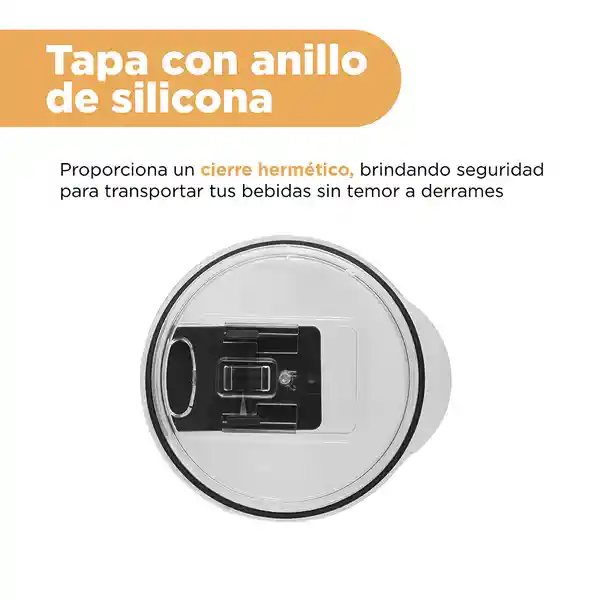 Vaso de Acero Rosa y Amarillo 600 mL Miniso