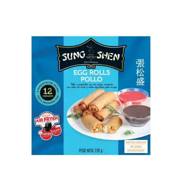 Sung Shen Rollito de Huevo Egg Rolls Pollo