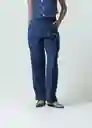 Pantalón Renata Azul Anochecer Ultra Oscuro T 4 532G304 Naf Naf