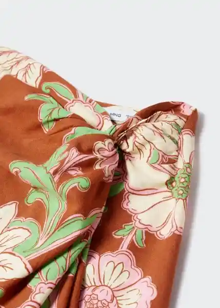 Falda Nuti Marrón Talla S Mujer Mango