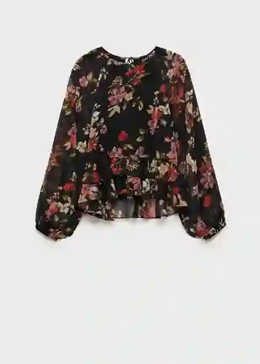 Blusa Savage Negro Talla XL Mujer Mango