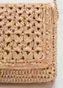 Bolso M Espiga Beige Talla 99 Mujer Mango