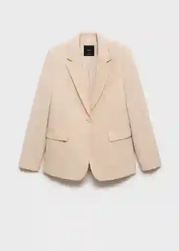 Blazer Americana Lou Nude Talla XS Mujer Mango