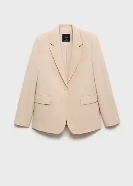 Blazer Americana Lou Nude Talla XS Mujer Mango
