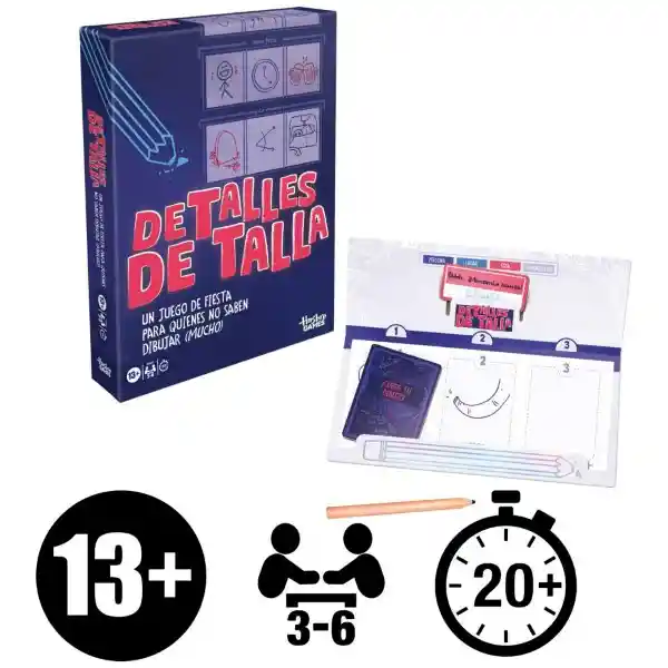 Hasbro Gaming Juego de Mesa Detalles de Talla
