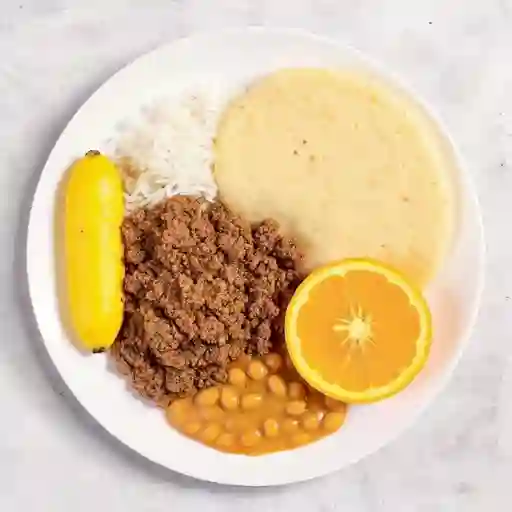 Porcion con carne molida