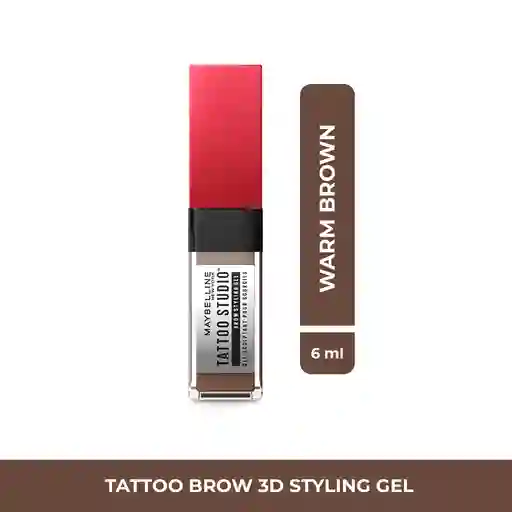 Gel De Cejas Maybelline Eye Studio Tattoo Brow 3D Warm Brown