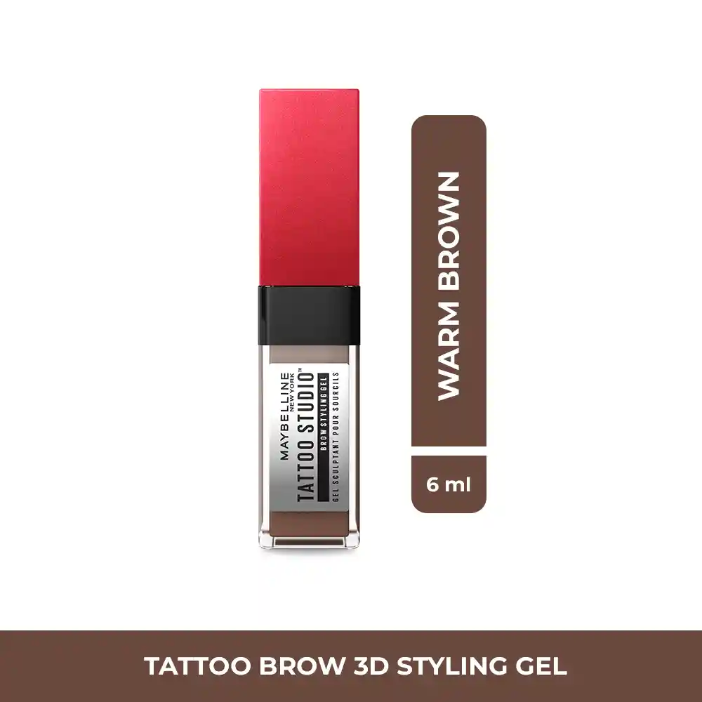 Gel De Cejas Maybelline Eye Studio Tattoo Brow 3D Warm Brown