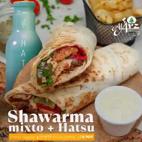 Combo Shawarma Mixto + Hatsu