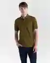Polo Hombre Verde Talla S 809G001_VER180627 Americanino