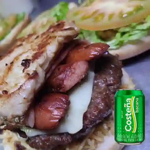 Combo Hamburguesa Super Street + Costeña Bacana 330ml