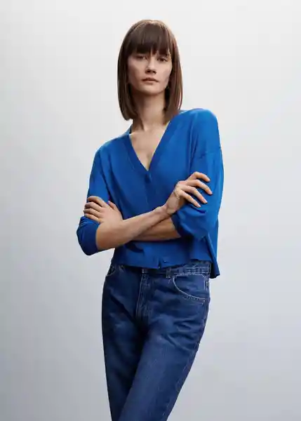 Cárdigan Lucca Eléctrico Talla M Mujer Mango