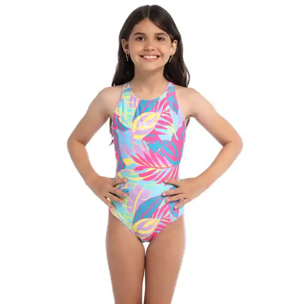 Vestido de Baño Medalist Paradise Palm Junior Femenino 10 Speedo