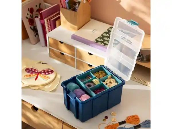 Caja Multifunciones Plástica Verde Casaideas