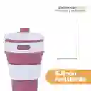 Vaso Plástico Plegable de Silicona de Rosa 350 mL Serie Miniso
