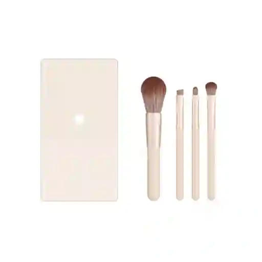 Juego Brochas Mini Bolsa de Almacenamiento Serie Dorada Miniso