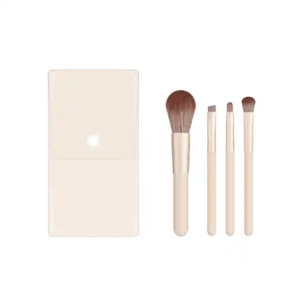Juego Brochas Mini Bolsa de Almacenamiento Serie Dorada Miniso