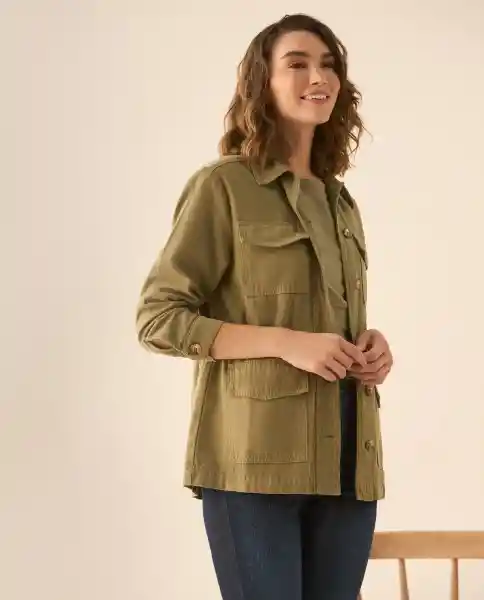 Chaqueta Verde Seco Oscuro Talla M 623G003 Esprit