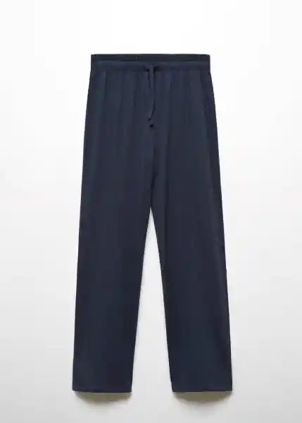 Pantalón Pijama Leslieve Navy Talla M Mujer Mango