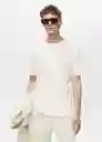 Camiseta Liman Blanco Talla S Hombre Mango