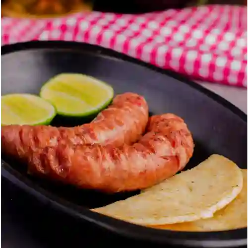 Chorizo con Arepa