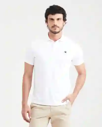 Camiseta Polo Knob Details Masculino Blanco 0 Claro M Chevignon