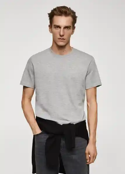 Camiseta Cherlo Gris Medio Vigoré Talla L Hombre Mango