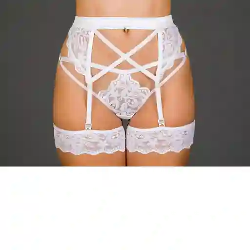 Panty Liguero Yemen White Cereza Lingerie