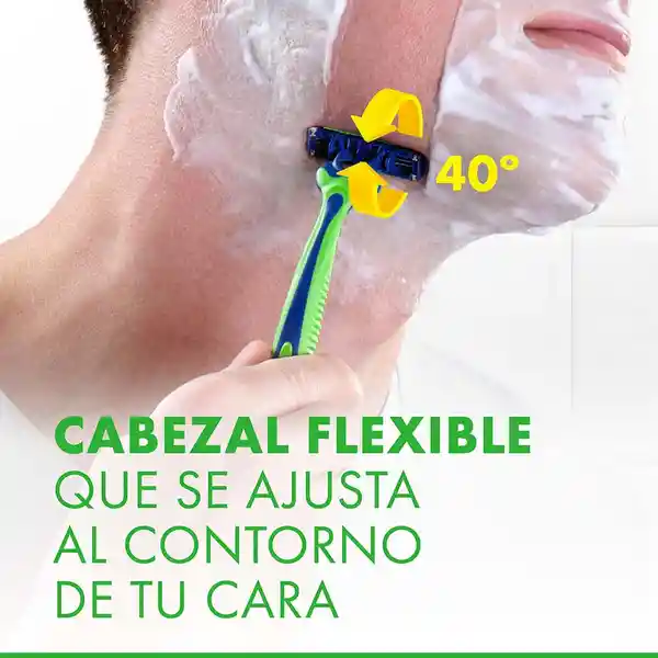 GILLETTE Prestobarba 3 Sensitive Cuchilla de Afeitar con Aloe Máquina de Afeitar Hombre Desechable Afeitada con Menos Irritación Afeitadora para Piel Sensible 8 Uds