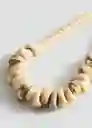 Collar Thais Beige Talla 99 Mujer Mango