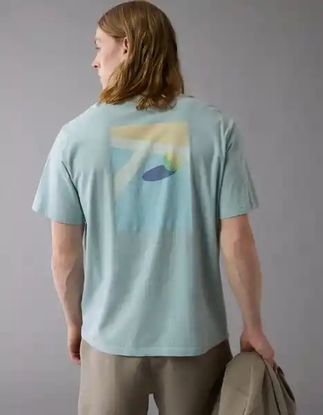 Camiseta Hombre Azul Talla: SMALL 4317395 American Eagle