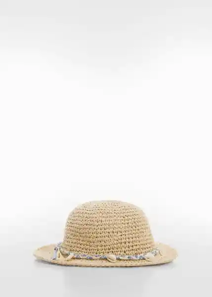 Sombrero Conchas Arena Talla 98 Niñas Mango