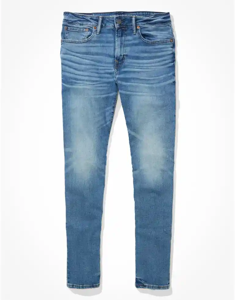 Jean Skinny Morado Talla 30 X 30 Hombre American Eagle