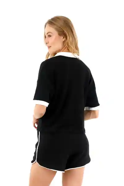 Camisa Isabelle Negro Talla M Mercedes Campuzano