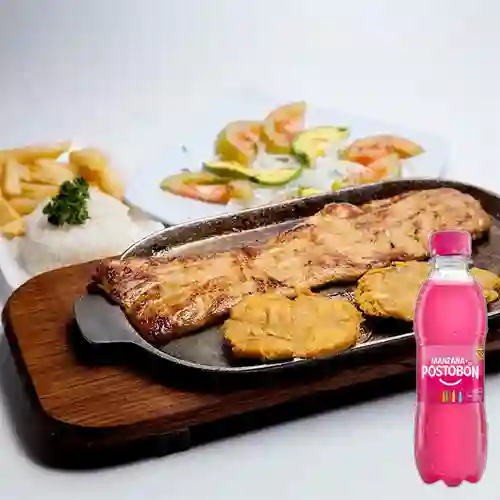 Combo Lomo de Cerdo + Postobón Manzana 250 ml