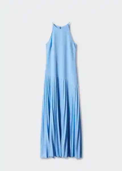 Vestido Bleu-A Azul Talla XL Mujer Mango