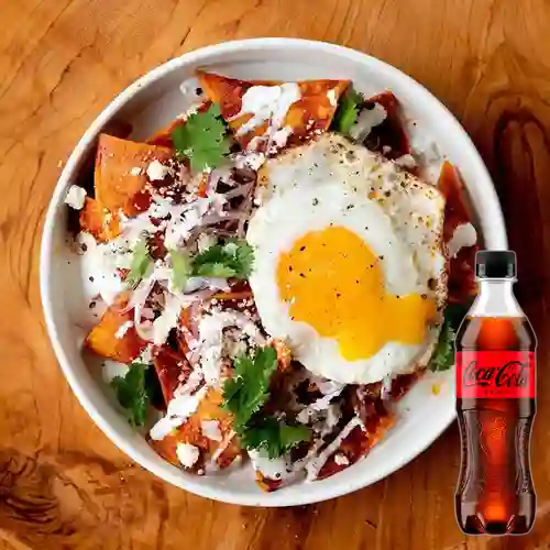 Combo Chilaquiles + Coca-Cola ZERO 400ml