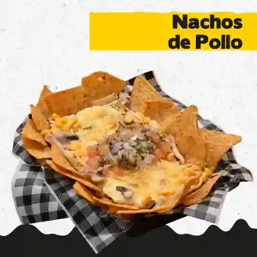 Nachos Pollo y Champiñones