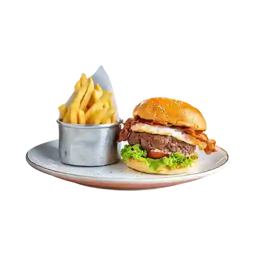 Hamburguesa Tocineta y Huevo