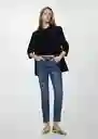Jean Claudia Tejano Oscuro Talla 32 Mujer Mango