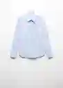 Camisa Sofía Celeste Talla XS Mujer Mango