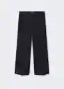 Pantalón Oliver Negro Talla 44 Mujer Mango