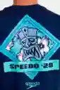 Camiseta Manga Corta Tiki Tantrum Hombre Talla XL Speedo