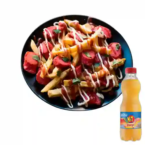 Combo Salchipapa Queens + Hit Mango 500 ml