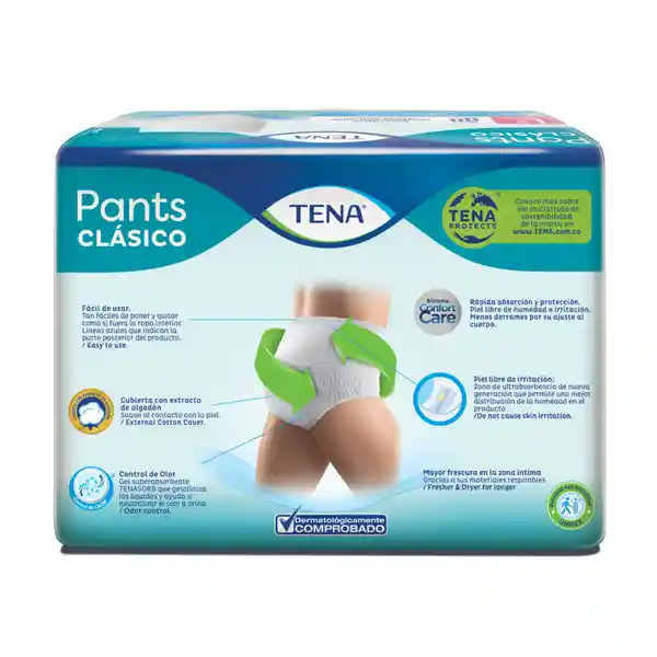 Tena Ropa Interior Desechable Pants Clásico Talla L Nivel 6