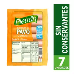 Pietran Salchicha de Pavo sin Conservantes 