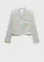 Chaqueta Salt Celeste Talla S Mujer Mango