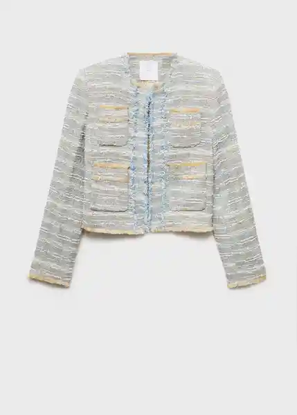 Chaqueta Salt Celeste Talla S Mujer Mango
