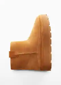 Botines Pineda Camel Talla 41 Mujer Mango