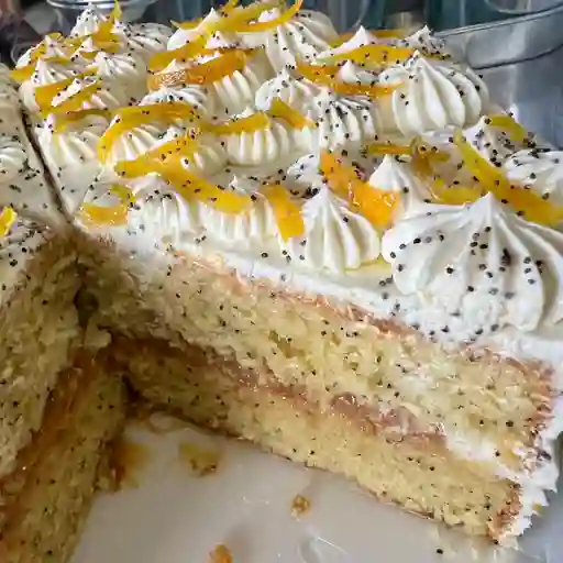 Torta de amapola y naranja